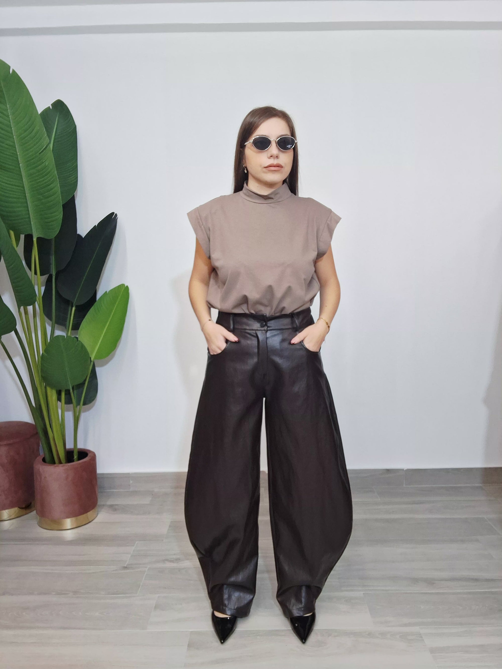 Pantalone Ecopelle Ballon