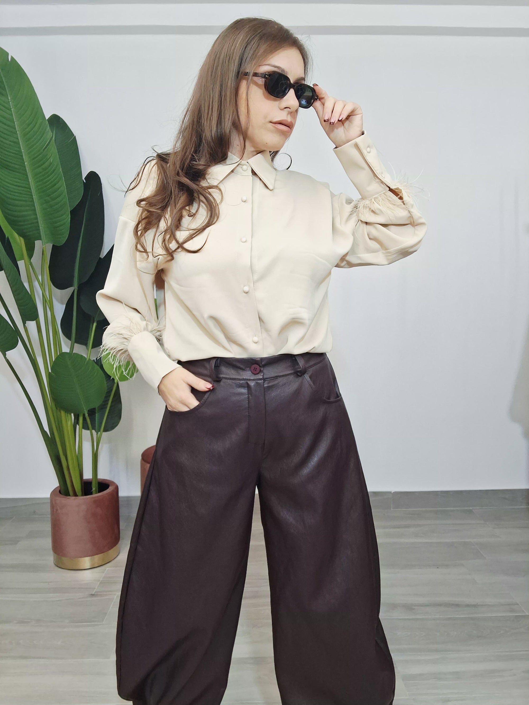 Pantalone Ecopelle Ballon
