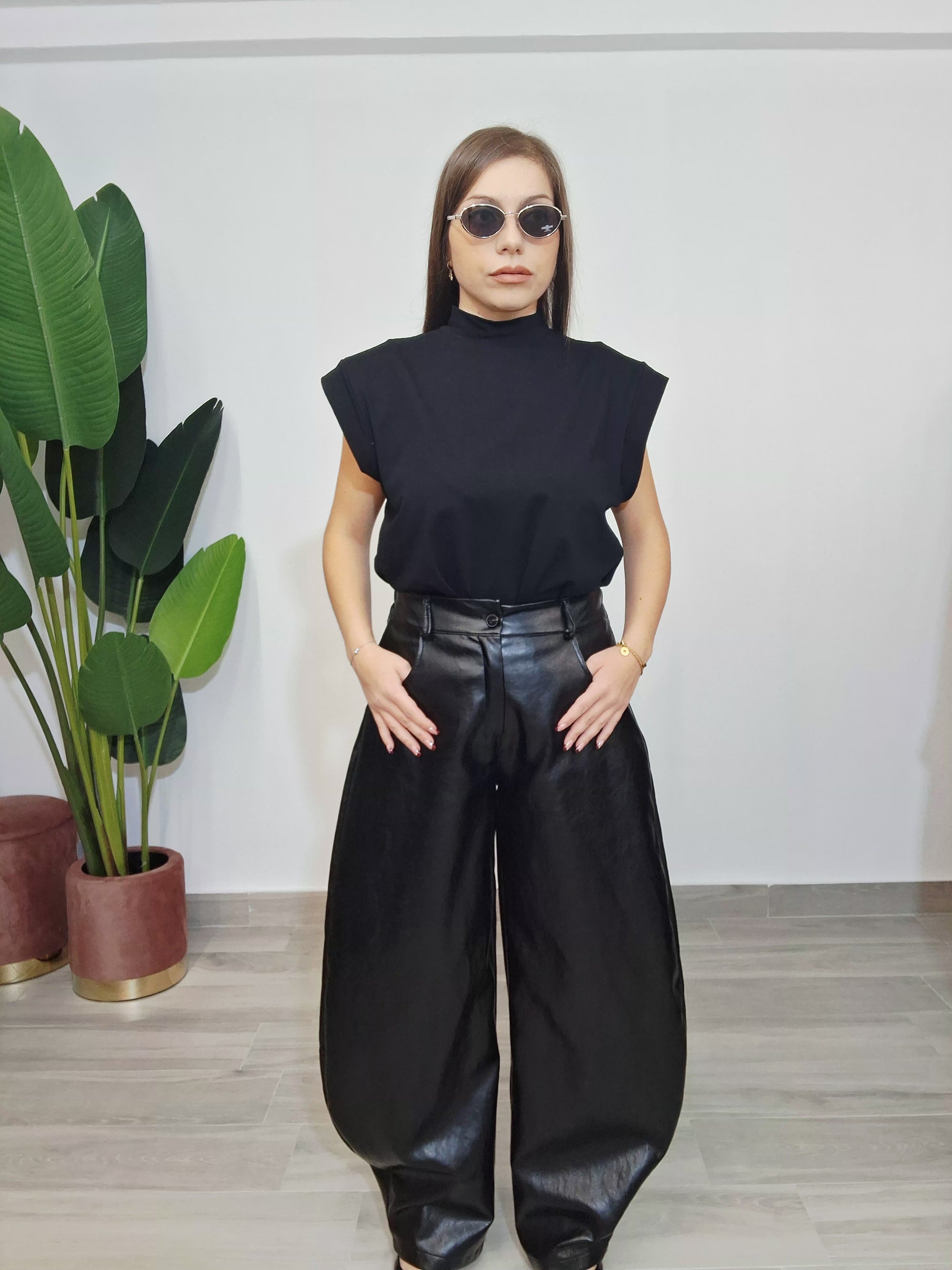 Pantalone Ecopelle Ballon